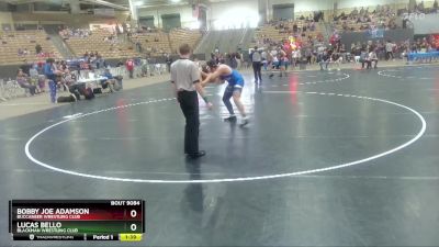 220 lbs Cons. Round 2 - Lucas Bello, Blackman Wrestling Club vs Bobby Joe Adamson, Buccaneer Wrestling Club