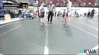 140 lbs Consolation - Zebulon Harrington, Choctaw Ironman vs Mason Bowerman, Madill Takedown