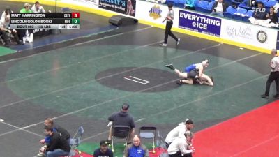 132 lbs Round Of 16 - Matt Harrington, Cathedral Prep vs Lincoln Golomboski, Mifflinburg