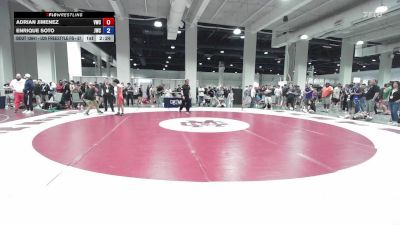 U20 Freestyle FS - 57 lbs Cons. Round 1 - Adrian Jimenez, Valley Wrestling Club vs Enrique Soto, Jefferson Wrestling Club