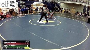 125 lbs. Quarterfinal - Addison Harkins, Nixa vs Mireya Gonzalez, Lexington