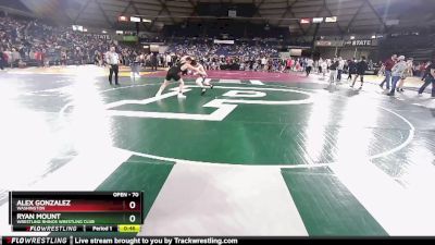 70 lbs Quarterfinal - Alex Gonzalez, Washington vs Ryan Mount, Wrestling Rhinos Wrestling Club