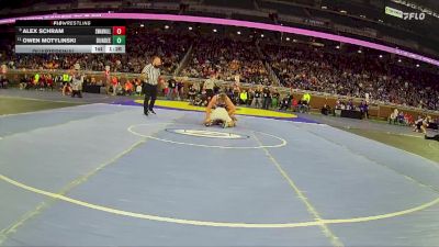 D3-190 lbs Quarterfinal - Alex Schram, Saginaw Swan Valley vs Owen Motylinski, Dundee