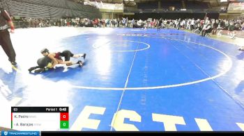 63 lbs Champ. Round 2 - Andrew Barajas, Scrap Yard Garage Wrestling vs Kala`i Pedro, Bethel AllStars Wrestling Club