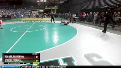 65-71 lbs Round 1 - Carmen Mireles, Prosser Wrestling Academy vs Walker Zimmerman, Askeo International Mat Club