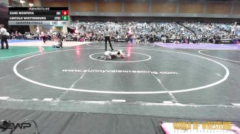 49 lbs Quarterfinal - Zane Montoya, Juggernaut Wrestling Club vs Lincoln Whittenburg, Ceres Pups Wrestling Club