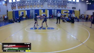 132 White Quarterfinal - Aurelio Gutierrez, Hagerty vs ANGEL LEGRAND, Cypress Creek H S