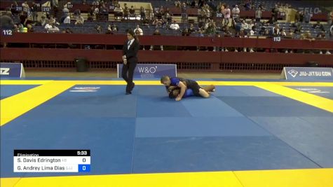 Sean Davis Edrington vs Guilherme Andrey Lima Dias 2024 Pan IBJJF Jiu-Jitsu No-Gi Championship