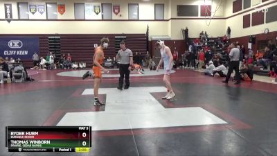 120 lbs Cons. Round 1 - Thomas Winborn, Prairie, Cedar Rapids vs Ryder Hurm, Dubuque Senior