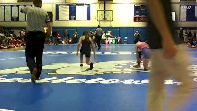 Girls 100 lbs 1st Place Match - Charleigh Hollier, Rayne vs Payton Carpenter, Daphne