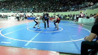 110 lbs Consi Of 32 #1 - Tynan Justice, HURRICANE WRESTLING ACADEMY vs Lane Burnam, Mangum Wrestling