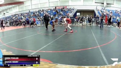 113 lbs Cons. Round 3 - Aiden Fowler, KY vs Davion Henry, IL