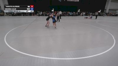 125 lbs Cons. Rd Of 16 - Kaelyn Alleman, Sanderson Wrestling Academy vs Amanda Lillie, Washington
