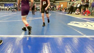 100 lbs Quarterfinal - Kamden Barnett, Bristow Youth Wrestling vs Jaxon Rickers, Woodward Youth Wrestling