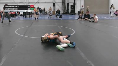 60 lbs Quarterfinal - Easton Vincente, Colonial vs Maverick Davis, Smyrna Little Wrestlers