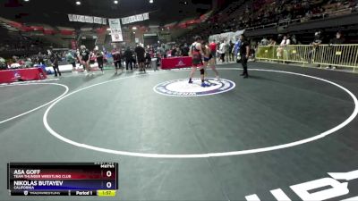 220 lbs Quarterfinal - Asa Goff, Team Thunder Wrestling Club vs Nikolas Butayev, California