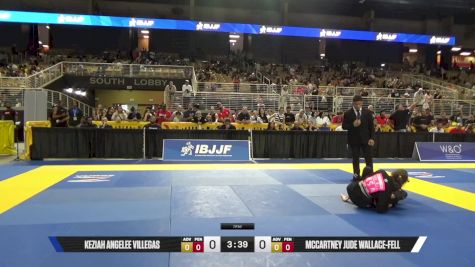 McCartney Jude Wallace-Fell vs Keziah Angelee Villegas 2025 Pan Kids Jiu-Jitsu IBJJF Championship