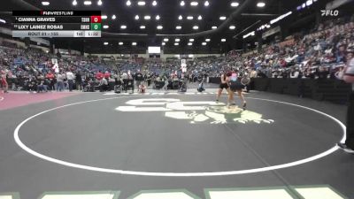 155 lbs Champ. Round 1 - Cianna Graves, Tecumseh - Shawnee Heights HS vs Lixy Lainez Rosas, Emporia Hs