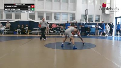 174 lbs Round Of 16 - Dominic Lopez, Southern Illinois vs Mateo De La Pena, Pittsburgh