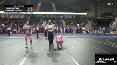 125 lbs 5th Place Match - Cheyenne LaBarge, St. Francis Wrestling Club vs Naomi Mayfield, Trailblazer