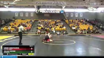 141 lbs Quarterfinal - John Carayiannis, Belmont Abbey vs Devan Moore, Newberry