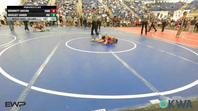 58 lbs Consi Of 4 - Bennett Grose, Ponca City Wildcat Wrestling vs Huxley Hiner, Pawnee Wrestling Club