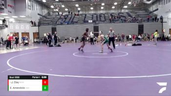 97-106 lbs Cons. Round 3 - Jeremiah Clay, Mt Vernon Marauders vs Emmett Amendola, Valparaiso Wrestling Club