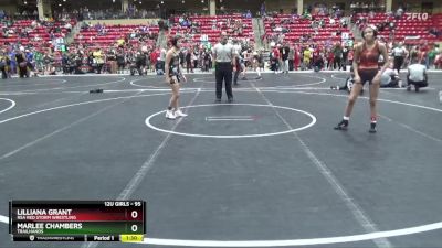 95 lbs Cons. Round 1 - Lilliana Grant, RSA Red Storm Wrestling vs Marlee Chambers, Trailhands