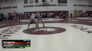 165 lbs Semifinal - Seth Brossard, UW - La Crosse vs Nick Fetzner, UW - La Crosse