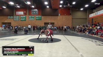 157 lbs Cons. Round 3 - Nicholas Dehart, Fresno City College vs Alfredo Trejo-Mendoza, Sacramento City College