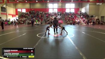 50 lbs Champ. Round 2 - Tucker Ransom, Hartselle vs Stryker Simmons, Techfall Wrestling Club