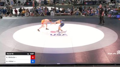 145 lbs Rnd Of 16 - Kannon Webster, Illinois vs August Hibler, New Jersey