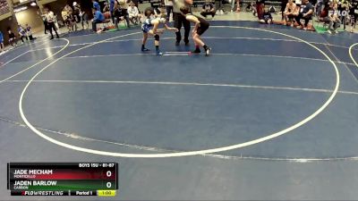 81-87 lbs Cons. Round 3 - Jade Mecham, Monticello vs Jaden Barlow, CARBON