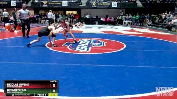 7A-120 lbs Quarterfinal - Nicolas Owens, North Gwinnett vs Brenden Fair, Richmond Hill HS
