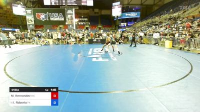 120 lbs Cons 16 #2 - Miklo Hernandez, MN vs Isaac Roberts, PA