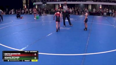 55 lbs Cons. Round 3 - Rowan Richard, MATPAC Wrestling - ND vs Owyn Bannister, Moyer Elite