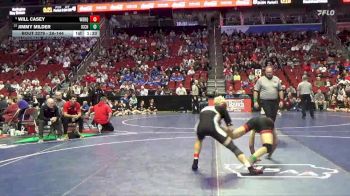 3A-144 lbs Cons. Round 2 - Jimmy Milder, Iowa City, City High vs Will Casey, Western Dubuque