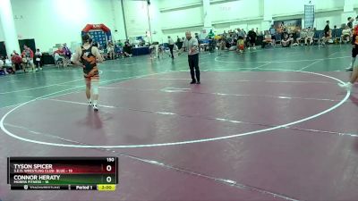 150 lbs Round 5 (8 Team) - Connor Heraty, Morris Fitness vs Tyson Spicer, S.E.O. Wrestling Club- Blue