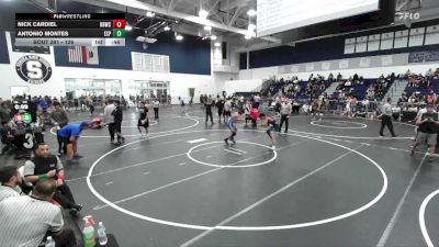 126 lbs 3rd Place Match - Nick Cardiel, Rancho Bernardo Wrestling Club vs Antonio Montes, Esperanza