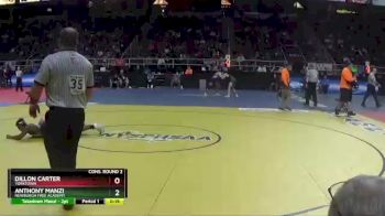 I-160 lbs Cons. Round 2 - Dillon Carter, Yorktown vs Anthony Manzi, Newburgh Free Academy