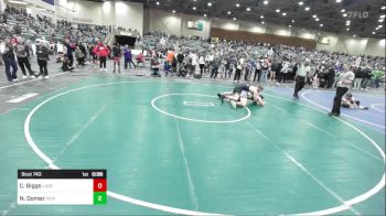 190 lbs 3rd Place - Clayton Biggs, Lassen Wrestling Association vs Nathan Gomez, Pierce