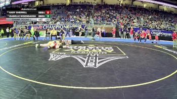 Girls-170 lbs Champ. Round 1 - Olivia Kemp, Airport Hs (Carleton) Girls vs Izzabell Searfoss, Gladwin Hs Girls