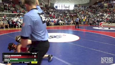 4A 106 lbs 3rd Place Match - Dale Mcdaniel, Robinson vs Matua Benavente, Gravette