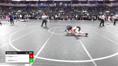 138 lbs Quarterfinal - Amir Gaber, Gladiator Academy vs Lake Waters, MoWest Championship Wrestling