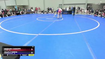 120 lbs Placement Matches (8 Team) - Angelina Cassioppi, Illinois vs Mikayla Garcia, California Blue