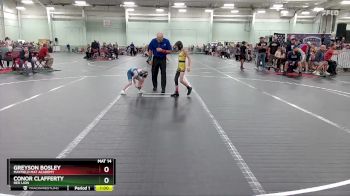 50 lbs Quarterfinal - Greyson Bosley, Mayfield Mat Academy vs Conor Clafferty, Red Lion