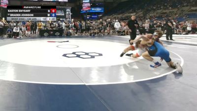 138 lbs Cons. Sub-rd Of 32 - Easton Enyeart, Iowa vs Braden Johnson, Wisconsin