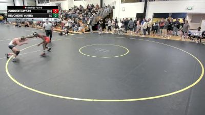 141 lbs Cons. Round 1 - Kevondre Young, Georgetown (KY) vs Connor Hatgas, Lourdes