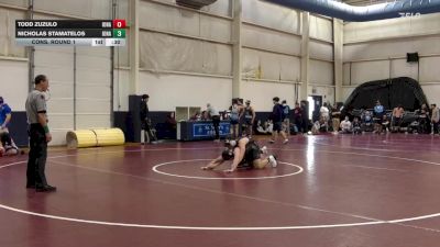 165 lbs Cons. Round 1 - Todd Zuzulo, Iona Prep vs Nicholas Stamatelos, Iona Prep