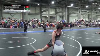 145 lbs Cons. Round 1 - Camryn McConnell, Russell WC vs Judah Rider, Olathe East